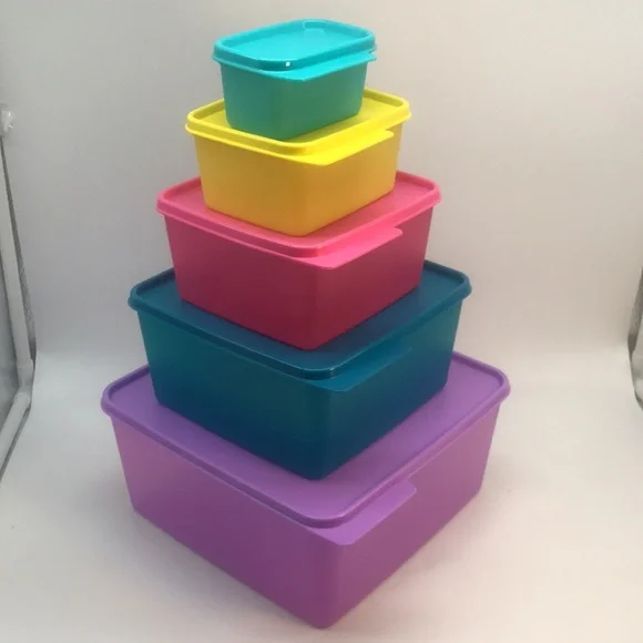 Tupperware スタートセットモジュラーシェルフ 9個セット Amazon | Tupperware S.S.ボウル密閉ストレージコンテナセット